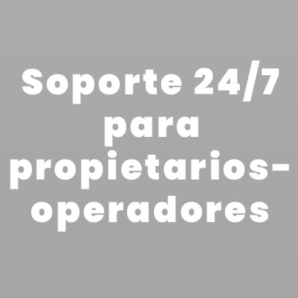 Soporte 24/7 para propietarios-operadores